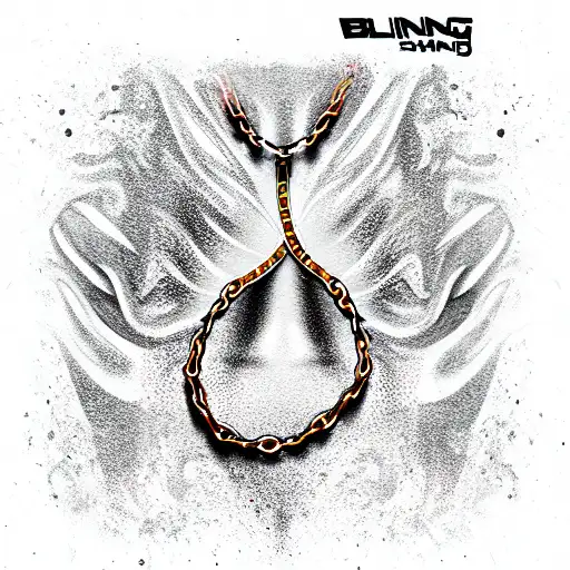 burning chain  tattoo design idea