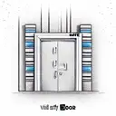 extra safe door  tattoo design idea