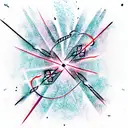 burning chain  tattoo design idea