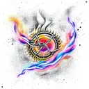 burning chain  tattoo design idea