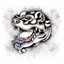 Foo Dog tattoo design idea