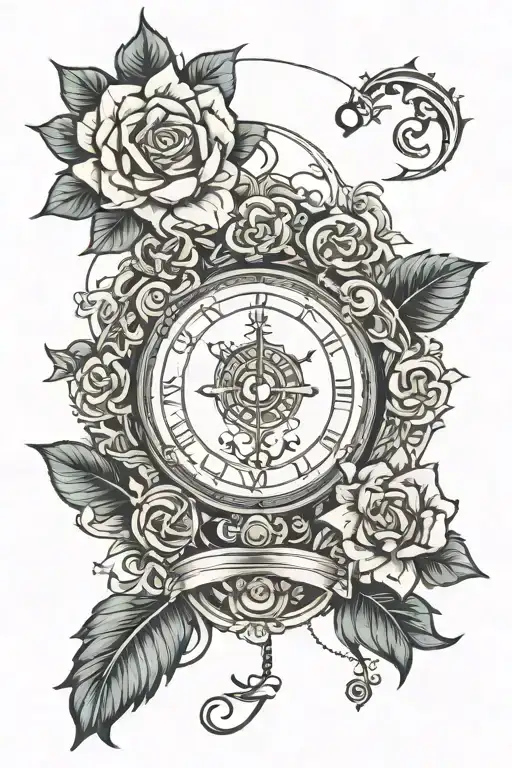balance and patience and karma tattoo design idea