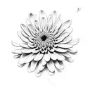 Chrysanthemum tattoo design idea