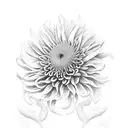 Chrysanthemum tattoo design idea