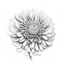 Chrysanthemum tattoo design idea