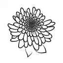 Chrysanthemum tattoo design idea