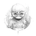 Frying onions tattoo design idea