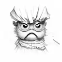 Frying onions tattoo design idea