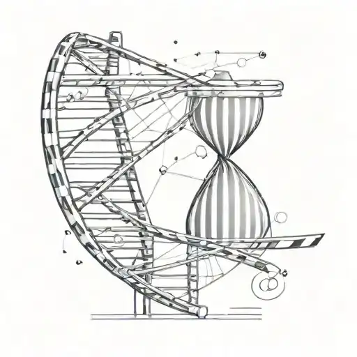 Mistery solving and dna strand tattoo design idea