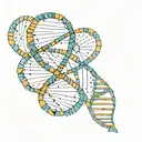 Mistery solving and dna strand tattoo design idea