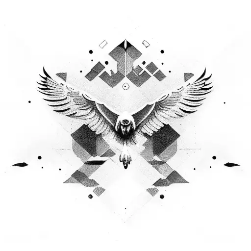 vulture tattoo design idea