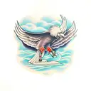 vulture tattoo design idea