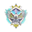 vulture tattoo design idea