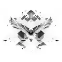 vulture tattoo design idea