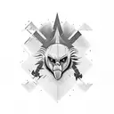 vulture tattoo design idea