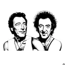 Bruce springsteen and brian may tattoo design idea