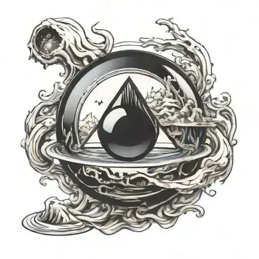 magic 8 ball tattoo design idea