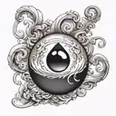 magic 8 ball tattoo design idea