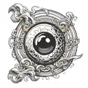 magic 8 ball tattoo design idea