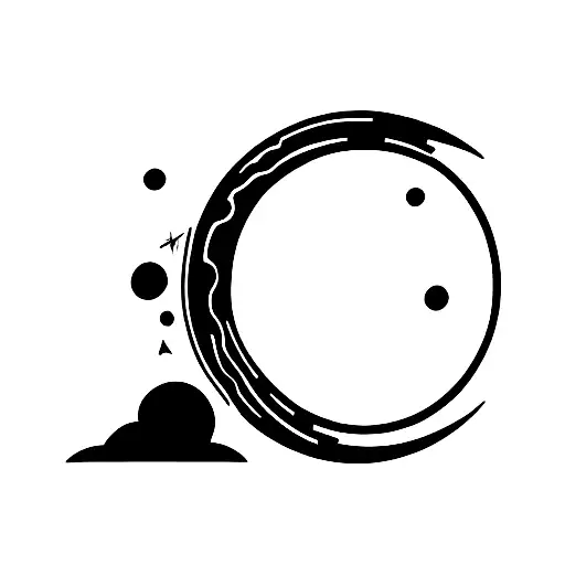 vertical planet spine tattoo tattoo design idea