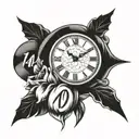 The number 704 with digital clock font style tattoo tattoo design idea