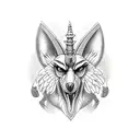 anubis scale tattoo design idea