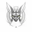 anubis scale tattoo design idea