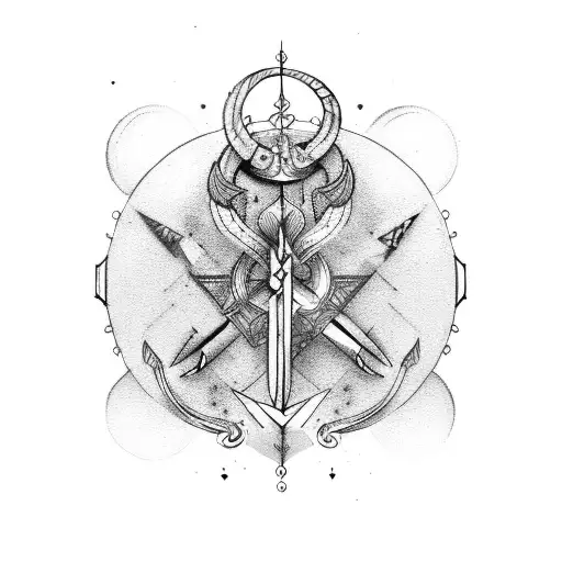 cancer horoscope sign tattoo design idea