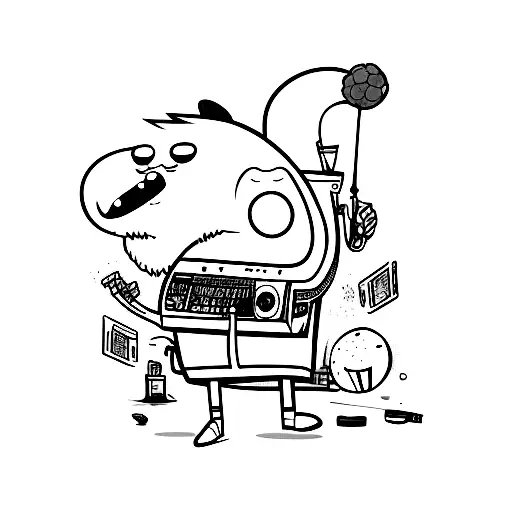 benson from regular show tattoo design idea