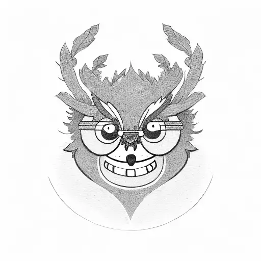 minimalist rigby from regular show tattoo design idea