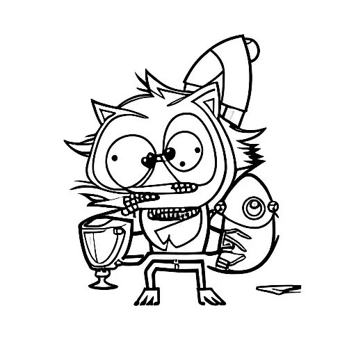 rigby from regular show tattoo design idea