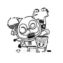 benson from regular show tattoo design idea