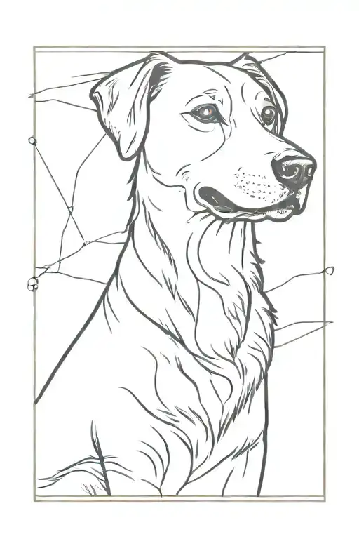 dog memory happy dog tattoo design idea