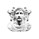 ancient Roman statues tattoo design idea