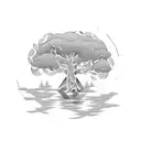 money tree tattoo design idea