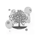 money tree tattoo design idea