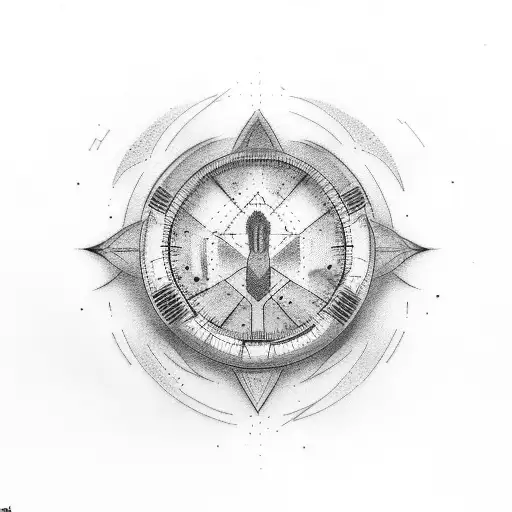 11:11 with halo and birth  tattoo design idea