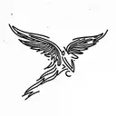 icarus falling tattoo design idea