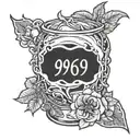 999 juice wrld tattoo design idea