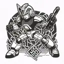 megaman tattoo design idea