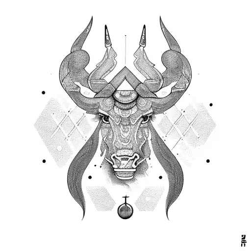 combination of Taurus, cancer, libra tattoo design idea