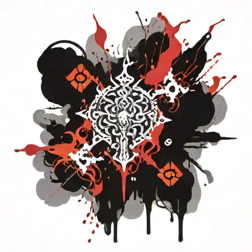 double vajra tattoo design idea