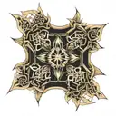 double Vajra Weapon decpiting tattoo design idea