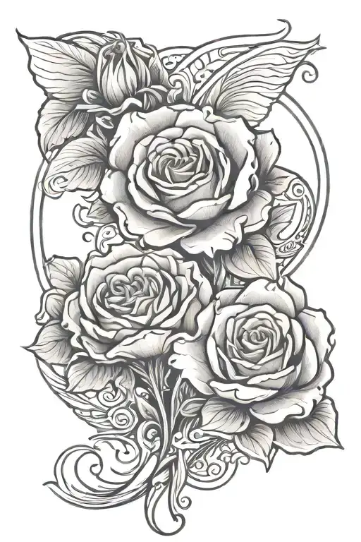 miscarriage remembrance tattoo design idea