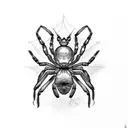Spider tattoo design idea