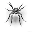 Spider tattoo design idea