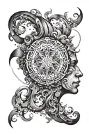 mental strength, endurance and human meaning tattoo design idea