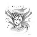 Gaara's Love Tattoo Broken Glass tattoo design idea