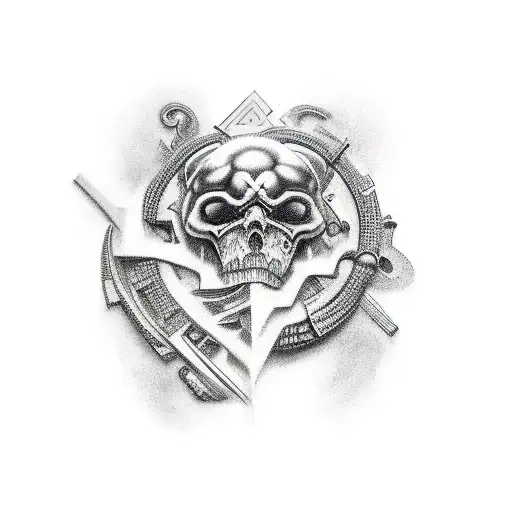  dominance and power tattoo design idea