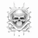 death date 13.1.2023, birth date 17.8.1979  tattoo design idea